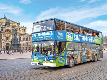 Die Große Stadtrundfahrt - Tagesticket Hop on Hop off - 22 Haltestellen - Erwachsene(r)
