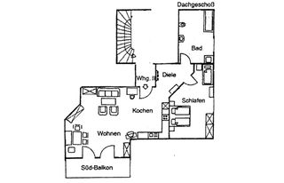 Grundrissplan Ferienwohnung Kampenwand