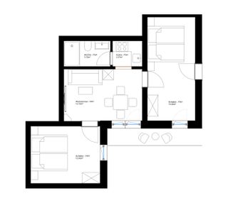 Grundriss Ferienwohnung 1