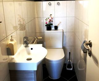 Separates WC in der Ferienwohnung