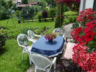 Terrasse der Ferienwohnung