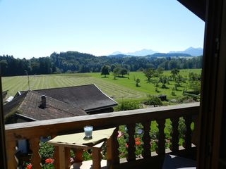Ausblick vom Balkon Salmerhof