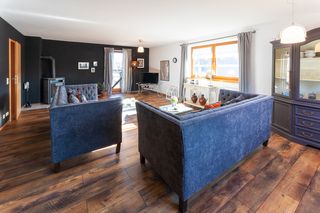 Das 40qm grosse Wohnzimmer