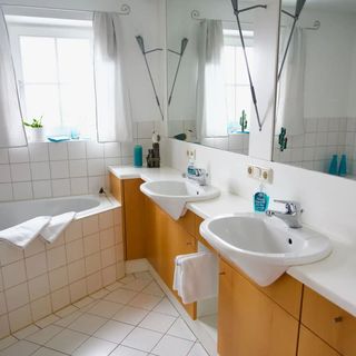 Badezimmer Ferienwohnung Riesenblick