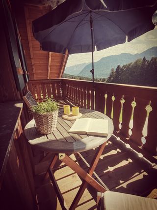 Ausblick vom Balkon