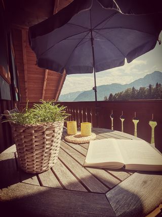 Ausblick vom Balkon