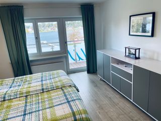 Direkter Seeblick aus dem Schlafzimmer