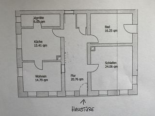 Grundriss der Wohnung