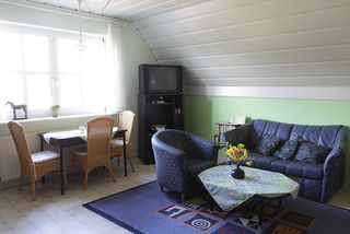 Wohnbereich der Ferienwohnung Kornblume