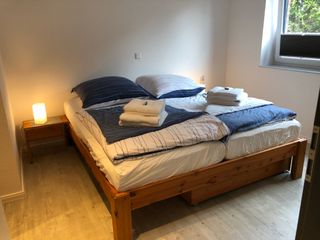 Schlafzimmer Ferienwohnung Seegatt