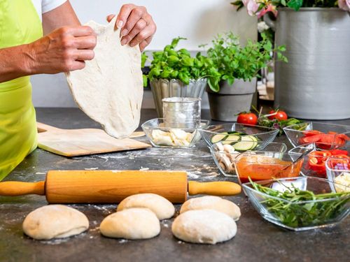 Pizza backen