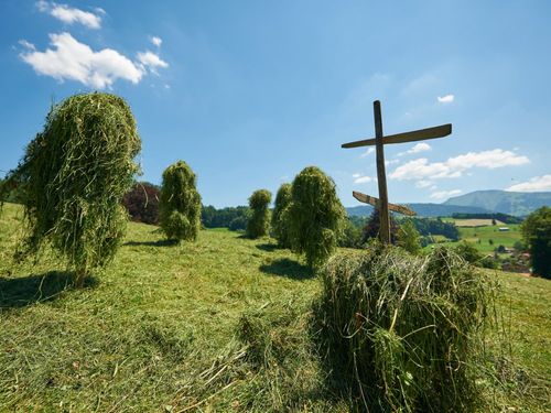 idylische Heutrocknung idylische Heutrocknung