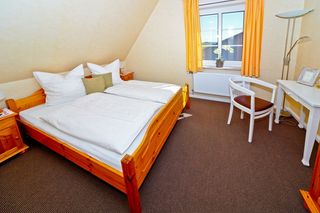 Schlafzimmer Ferienwohnung Hallig Noderoog