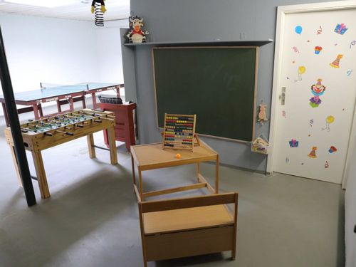 Spielezimmer mit Tischkicker