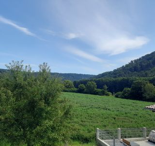 Blick vom Balkon