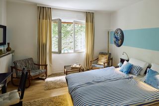 Das Blaue Doppelzimmer im Haus Tourneur in Lippetal