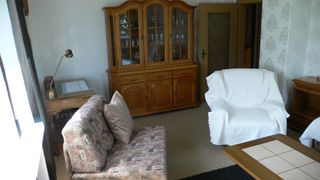 Wohnzimmer mit Gästebett