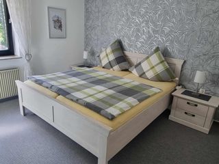 Schlafzimmer in der Ferienwohnung Barbara in Haltern am See