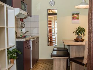 Fewo Ziege auf dem Reiterhof: Wohnbereich mit Küche