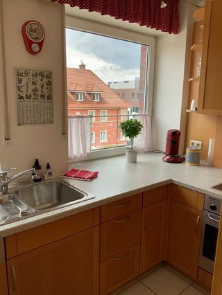 Küche in der Ferienwohnung Glenz in Borken