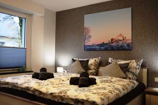 Stadtidyll Winterberg - Schlafzimmer mit Doppelbett