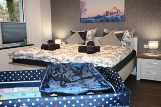 Stadtidyll Winterberg - Schlafzimmer mit Doppelbett