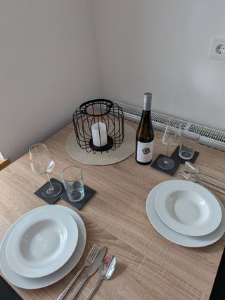 Esstisch im Wohnzimmer