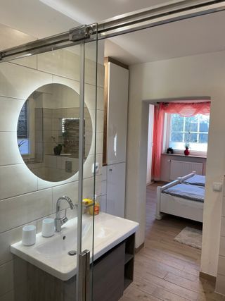 Badezimmer der Ferienwohnung Werseblick in Sendenhorst