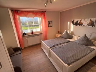 Schlafzimmer der Ferienwohnung Werseblick in Sendenhorst