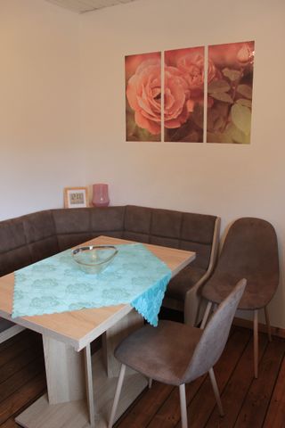 Sitzecke in der Ferienwohnung Obelix in Haltern am See