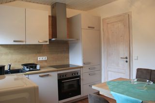 Küche in der Ferienwohnung Obelix in Haltern am See