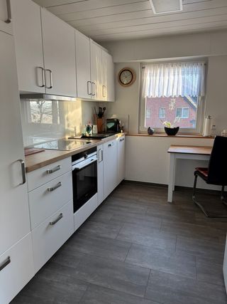 Küche in der Ferienwohnung Wiesenblick in Haltern am See