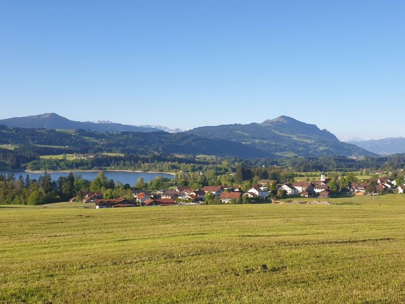 Moosbach mit Grünten und Rottachsee Moosbach mit Grünten und Rottachsee