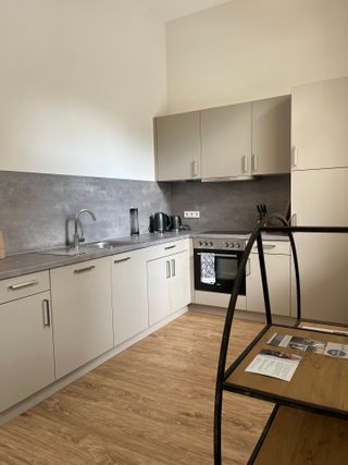 Küche in der Ferienwohnung Pure Highlight Living 9 in Steinfurt