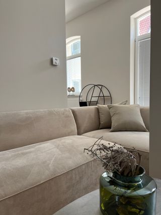 Wohnzimmer in der Ferienwohnung Pure Highlight Living 9 in Steinfurt