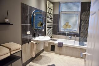 Badezimmer in der Ferienwohnung Pure Highlight Living 6 in Steinfurt