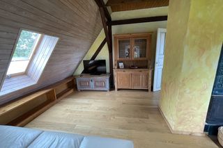Wohnzimmer Ferienwohnung Weitblick