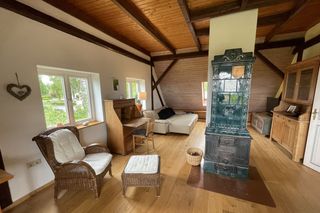 Wohnzimmer Ferienwohnung Weitblick