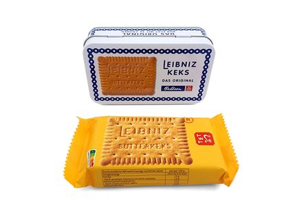 Nostalgische Leibniz Butterkeksdose