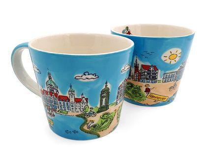 Hannover Becher handbemalt