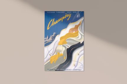 Poster - Femme en hiver