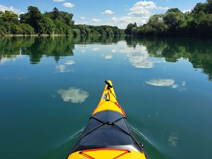 Kanufahrt auf der Aare