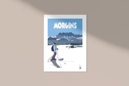 Poster Danny Touw - Morgins / Grand format