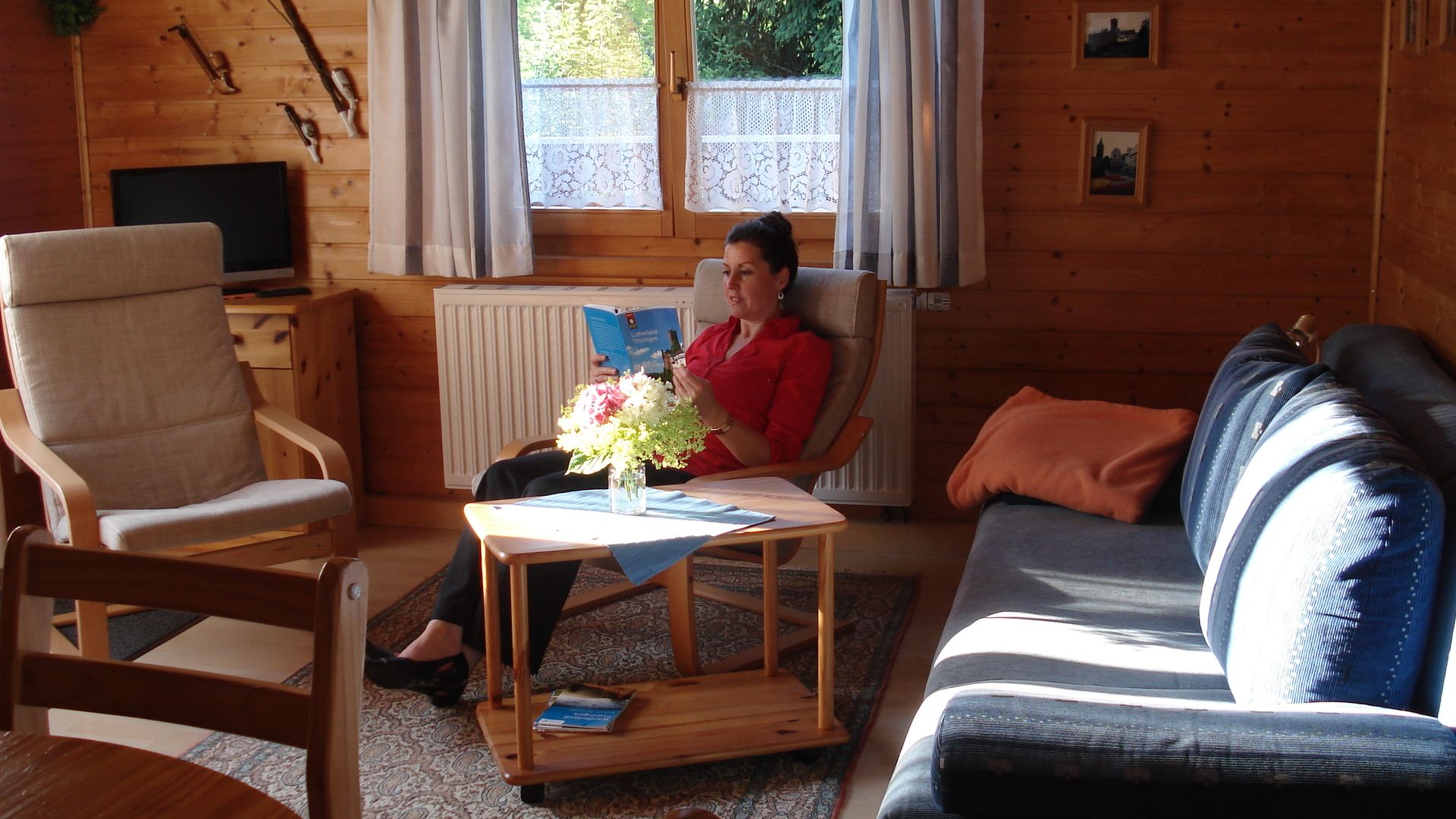 Wohnbereich Ferienhaus Wenzel