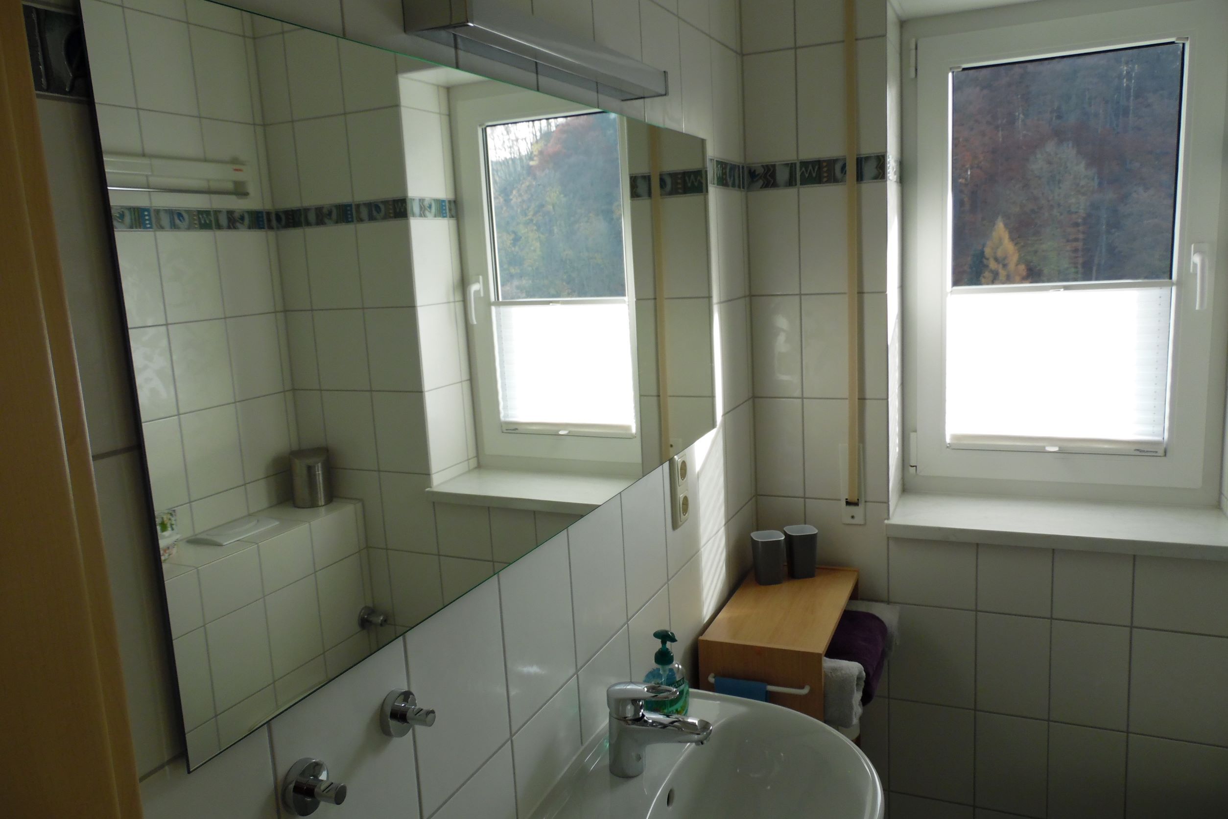 Bad mit Panoramaspiegel