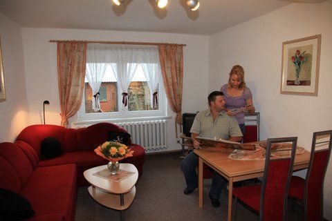 FW Rennsteig-Pension Wohnzimmer