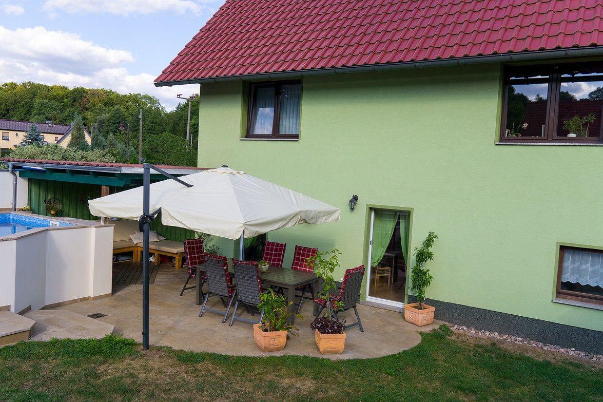 Außenansicht Sitzbereich