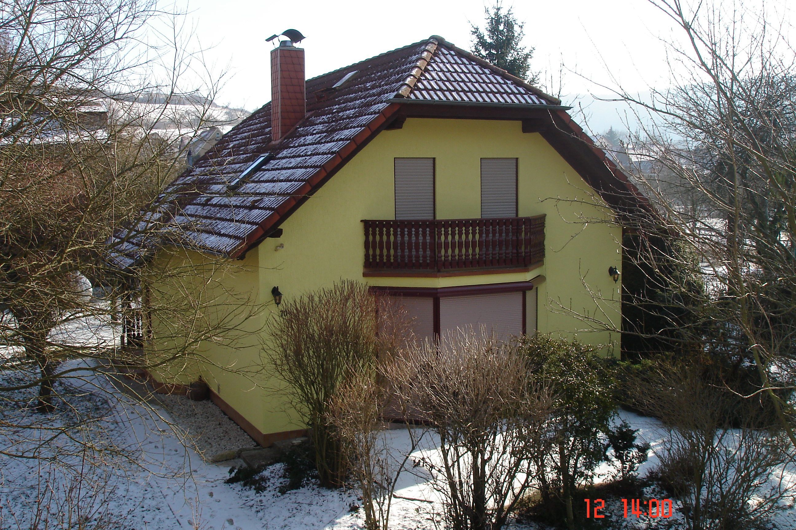 Ferienhaus im Winter