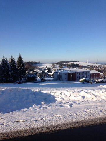 Winterlandschaft vor Ferienwohnung