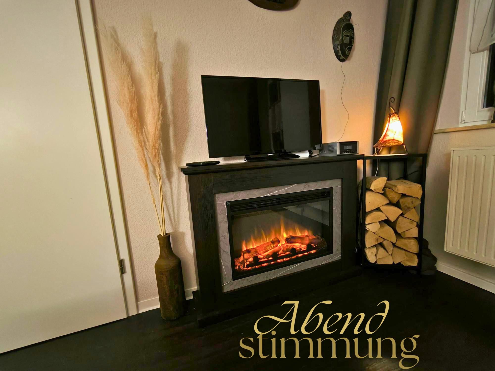 Kaminecke im Wohnzimmer
